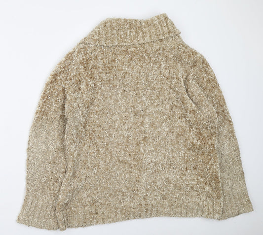 Womens UK Size M Pure & Natural Yellow Cardigan Jumper