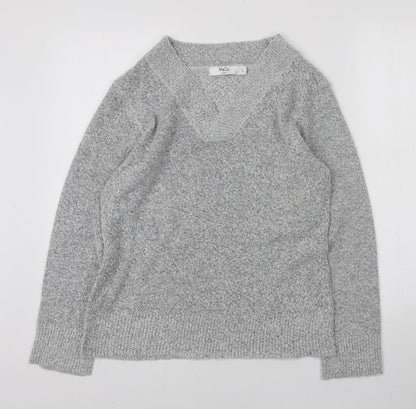 Womens UK Size L M&Co Grey Pullover Jumper