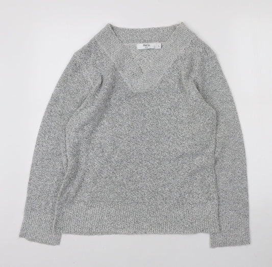 Womens UK Size L M&Co Grey Pullover Jumper