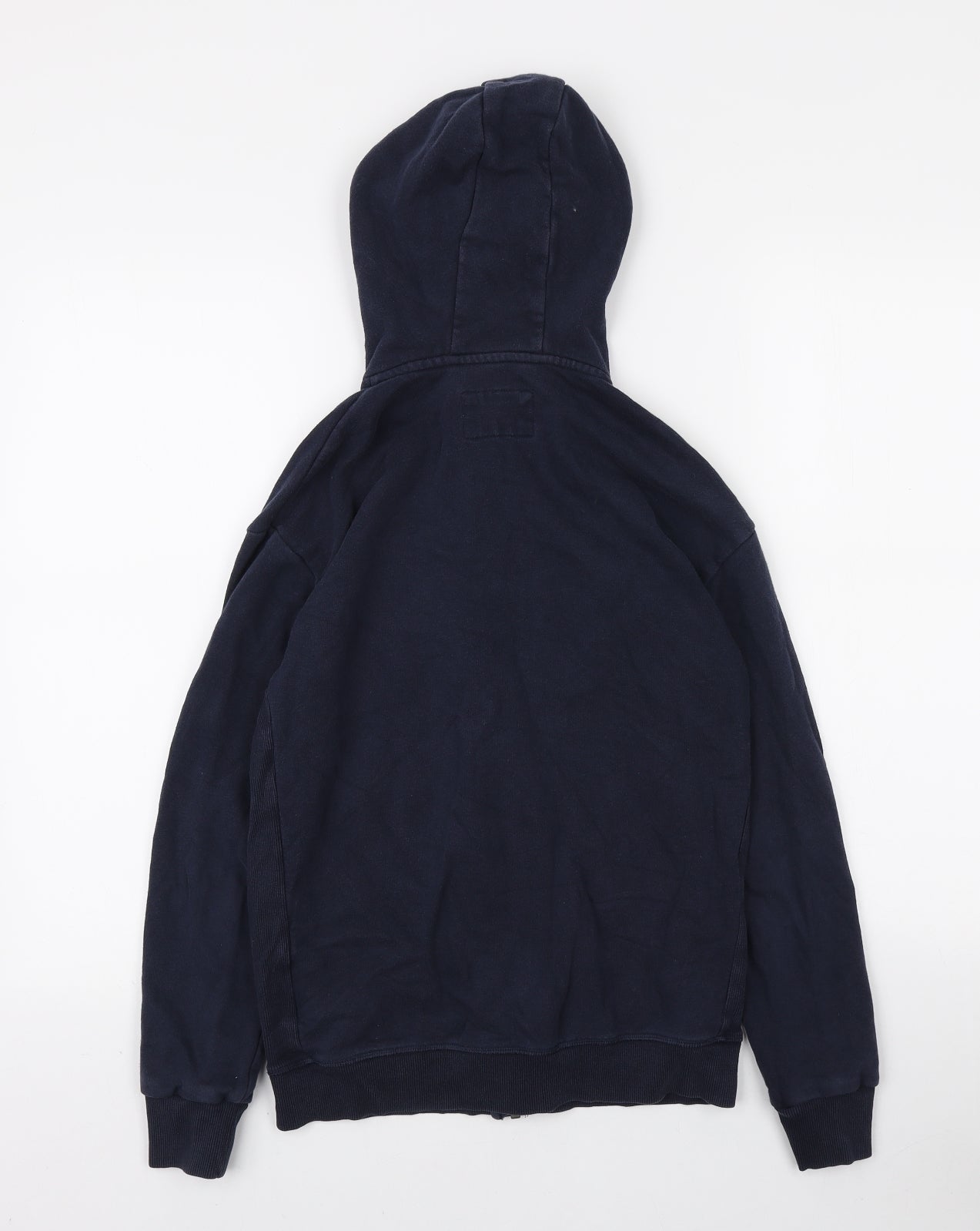Marks and Spencer Boys Blue Polyester Full Zip Hoodie Size 12-13 Years Zip