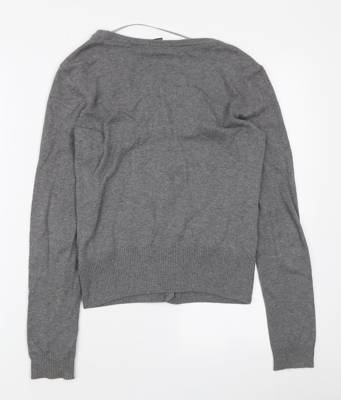 Womens UK Size S H&M Grey Cardigan Jumper