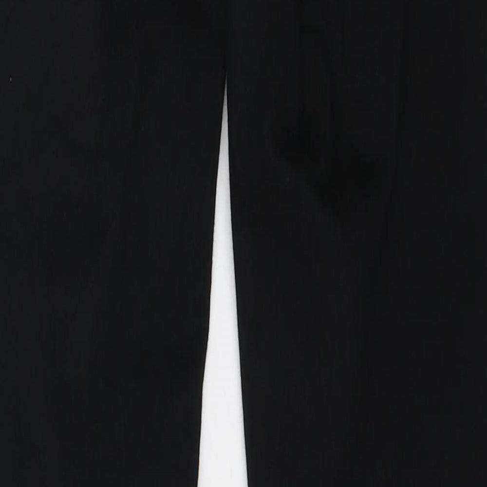 Topshop Womens Black Polyester Skinny Jeans Size 26 in L32 in Regular Zip - Distressed hem