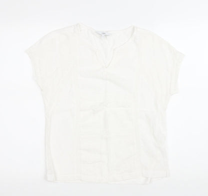 Womens UK Size 12 NEXT White Basic T-Shirt