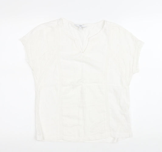 Womens UK Size 12 NEXT White Basic T-Shirt