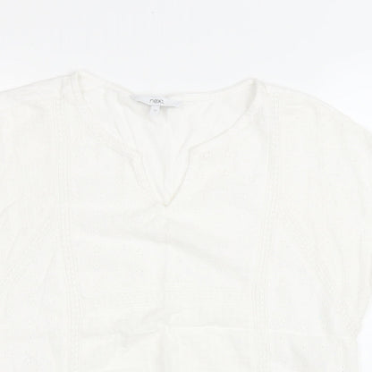 Womens UK Size 12 NEXT White Basic T-Shirt