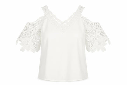 Womens UK Size M SheIn White Basic Blouse