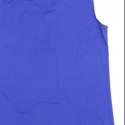 Crivit Womens Black Polyester Basic Tank Size L V-Neck