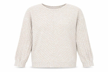 Peacocks Womens Beige Polyester Pullover Sweatshirt Size M Pullover