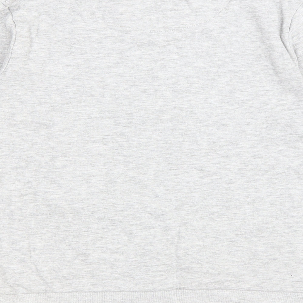 PEP&CO Girls Grey Cotton Pullover Sweatshirt Size 8-9 Years Pullover - Girls never quit