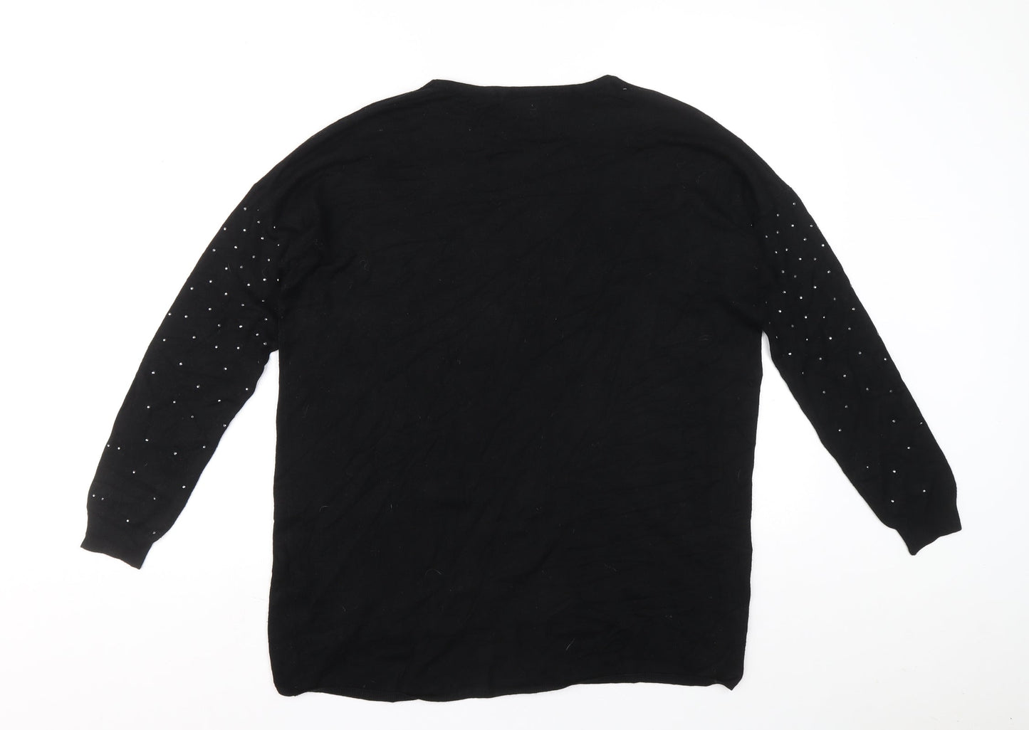 Womens UK Size 10 Atmosphere Black Pullover Jumper