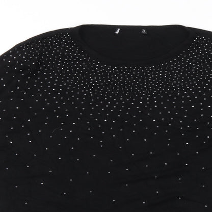 Womens UK Size 10 Atmosphere Black Pullover Jumper