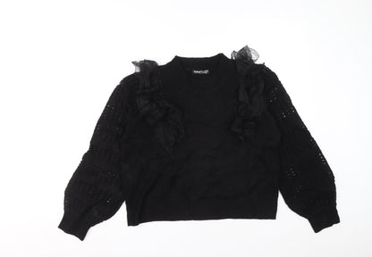 Womens UK Size L SHIEN Black Pullover Jumper