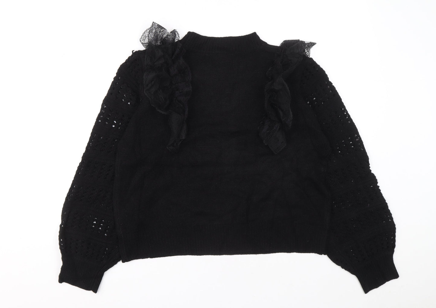 Womens UK Size L SHIEN Black Pullover Jumper