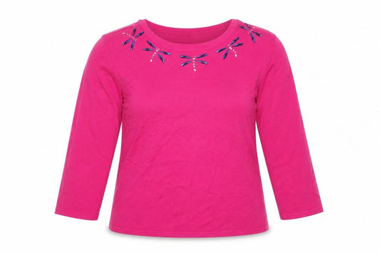 Womens UK Size L Mudflower Pink Pullover Jumper