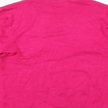 Womens UK Size L Mudflower Pink Pullover Jumper