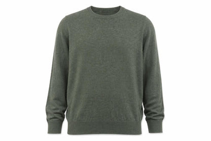 Style&co. Mens Green Crew Neck Cotton Pullover Jumper Size L