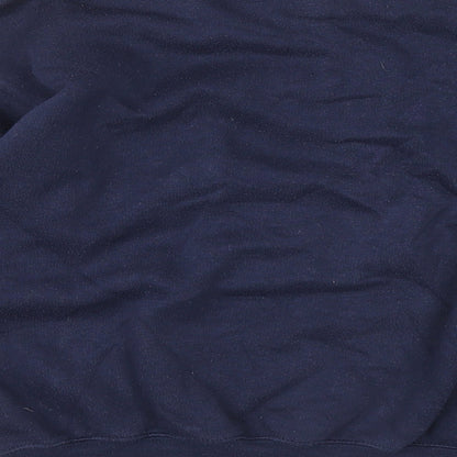 Bright Future Boys Blue Polyester Pullover Sweatshirt Size 12 Years Button - Ship