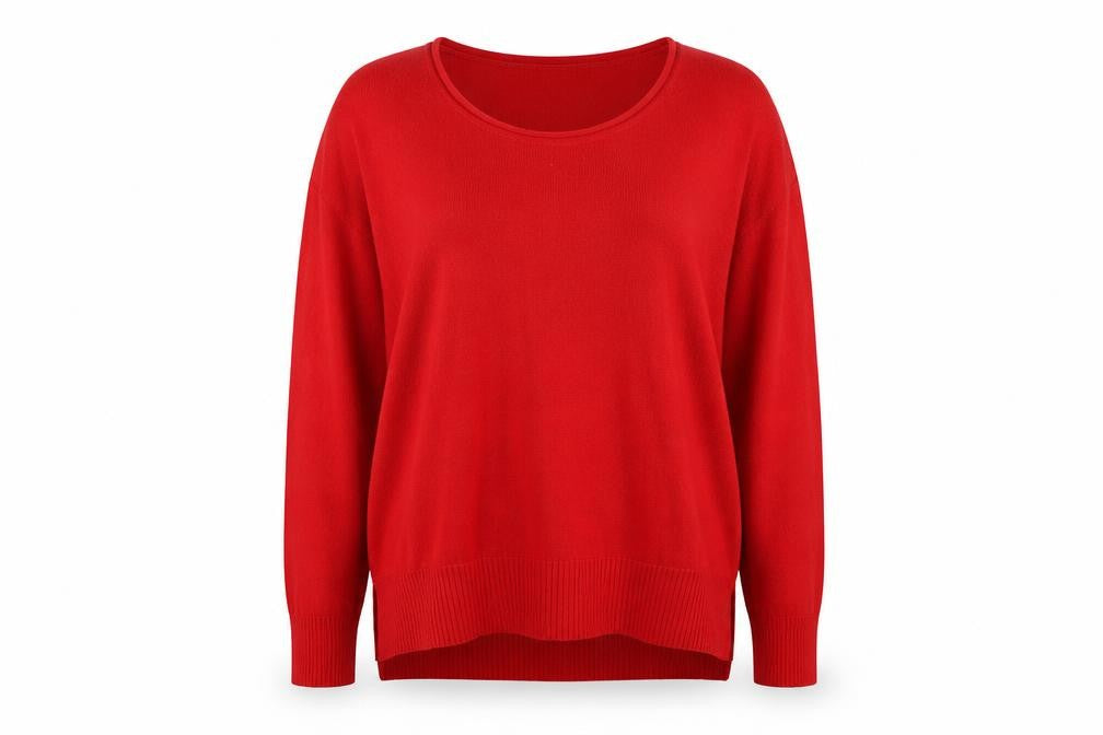 Womens UK Size S French Connection Red Pullover Jumper