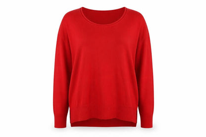 Womens UK Size S French Connection Red Pullover Jumper