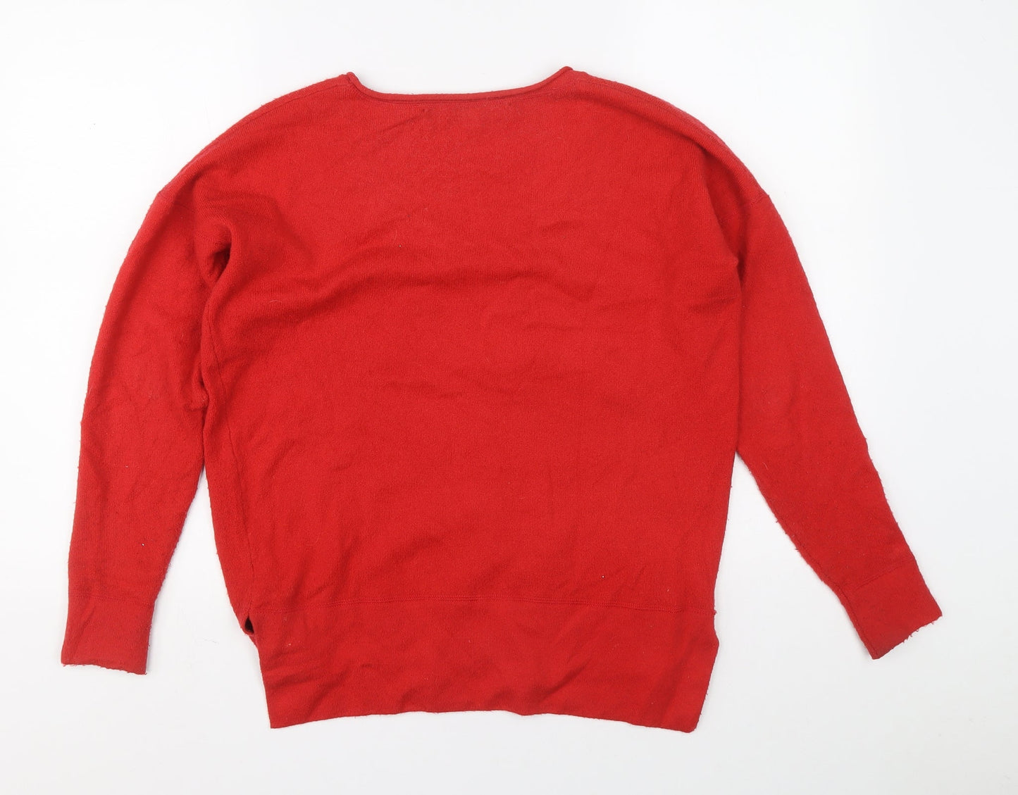 Womens UK Size S French Connection Red Pullover Jumper