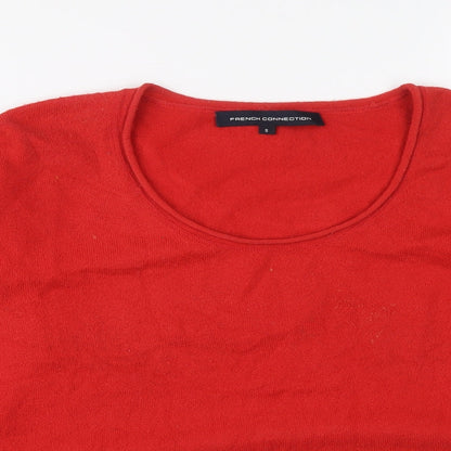 Womens UK Size S French Connection Red Pullover Jumper