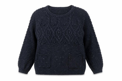 Womens UK Size 12 Papaya Blue Pullover Jumper