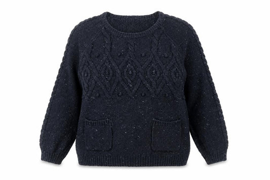 Womens UK Size 12 Papaya Blue Pullover Jumper