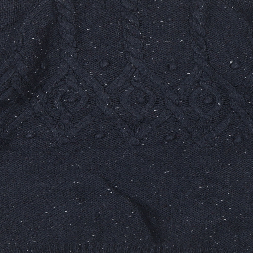 Womens UK Size 12 Papaya Blue Pullover Jumper