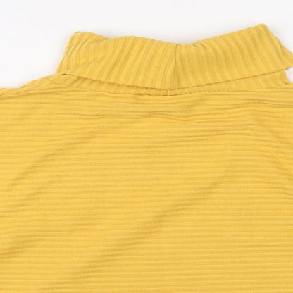 Womens UK Size L New Look Yellow Pullover Jumper
