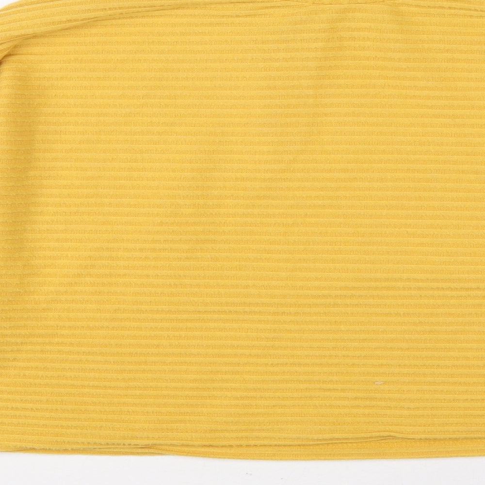 Womens UK Size L New Look Yellow Pullover Jumper
