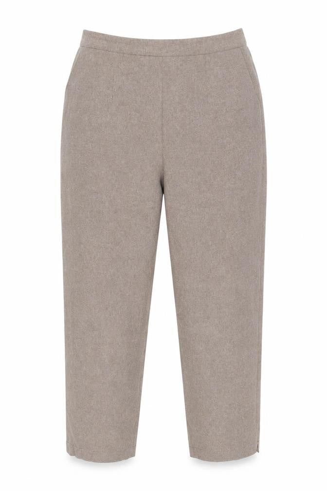 Womens UK Size S Preworn Regular Fit Carrot Brown Trousers