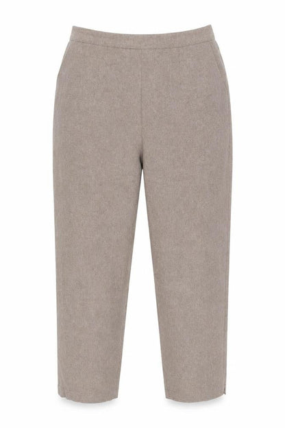Womens UK Size S Preworn Regular Fit Carrot Brown Trousers