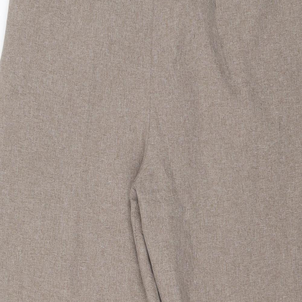 Womens UK Size S Preworn Regular Fit Carrot Brown Trousers
