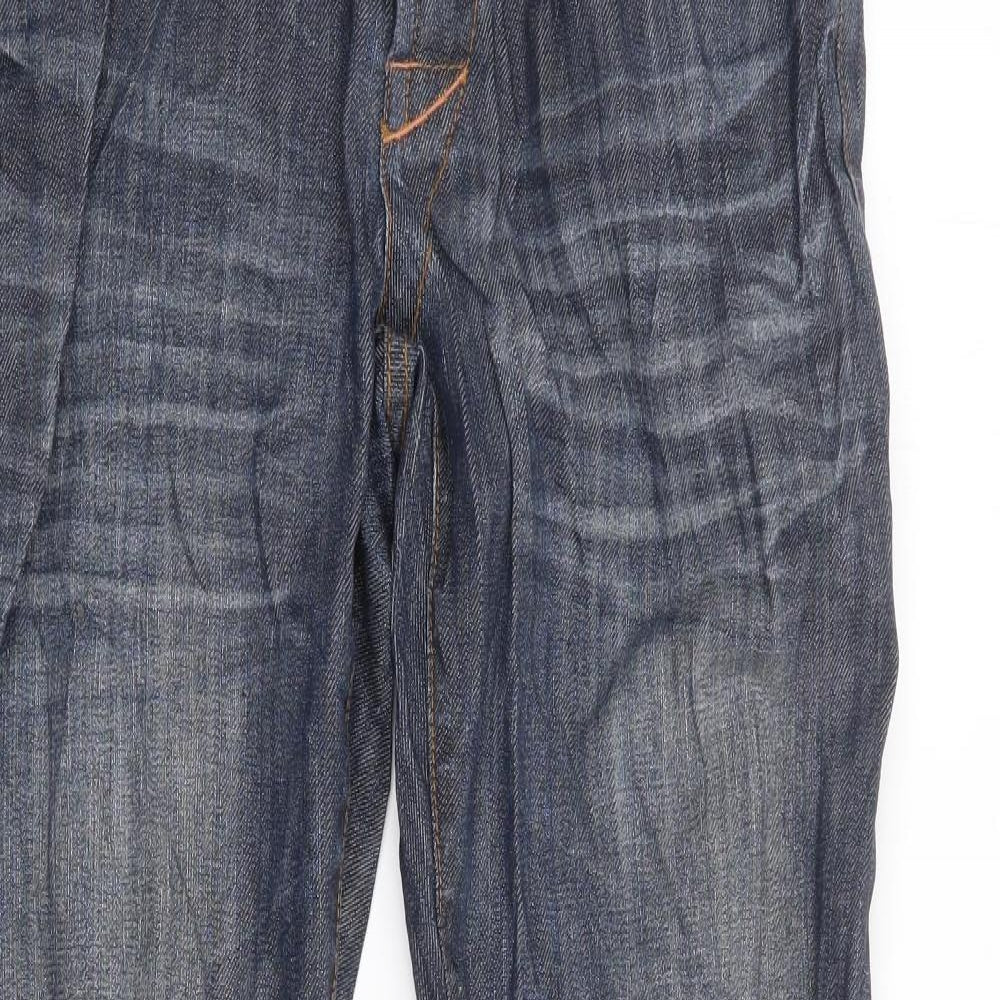 Mens UK Size 32 in Preworn Regular Fit Straight Blue Jeans