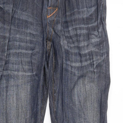Mens UK Size 32 in Preworn Regular Fit Straight Blue Jeans
