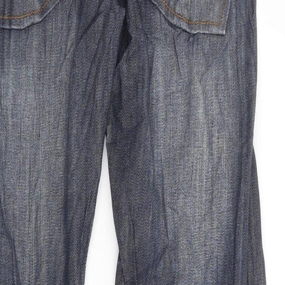 Mens UK Size 32 in Preworn Regular Fit Straight Blue Jeans
