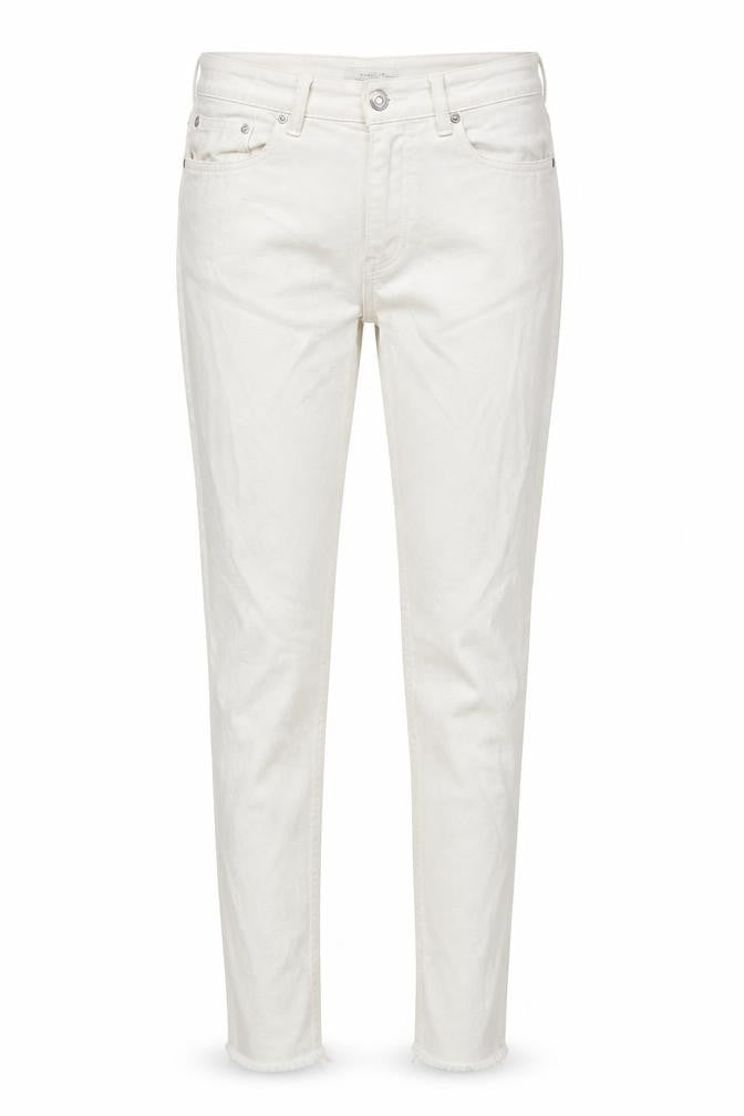 Womens UK Size 10 Zara Regular Fit Skinny White Jeans