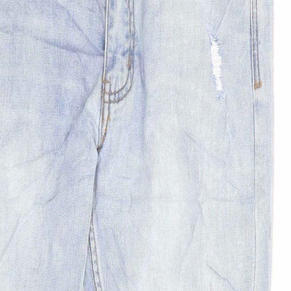 Cotton On Womens Blue Cotton Tapered Jeans Size 28 in L26 in Regular Zip