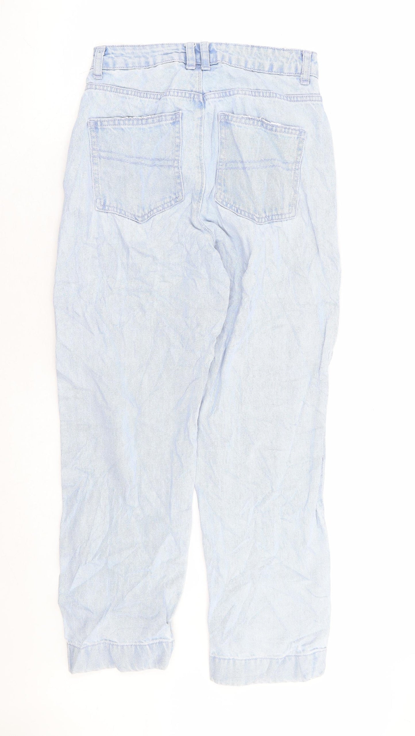 COLLUSION Womens Blue 100% Cotton Mom Jeans Size 25 in L28 in Regular Zip