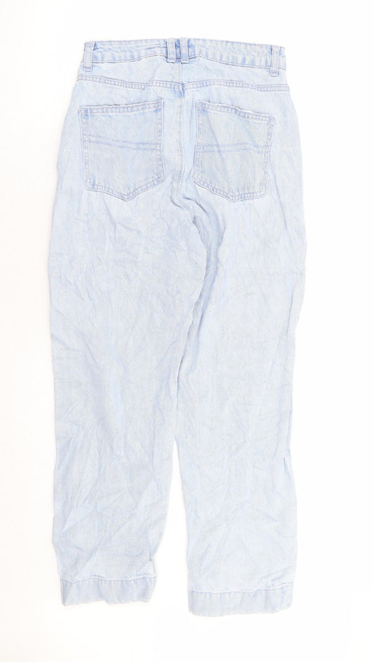 COLLUSION Womens Blue 100% Cotton Mom Jeans Size 25 in L28 in Regular Zip