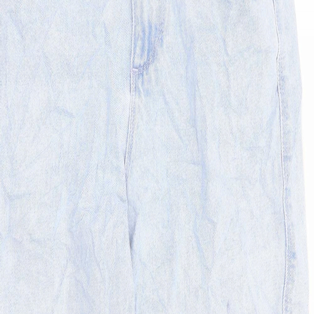 COLLUSION Womens Blue 100% Cotton Mom Jeans Size 25 in L28 in Regular Zip