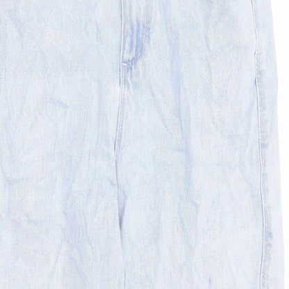 COLLUSION Womens Blue 100% Cotton Mom Jeans Size 25 in L28 in Regular Zip