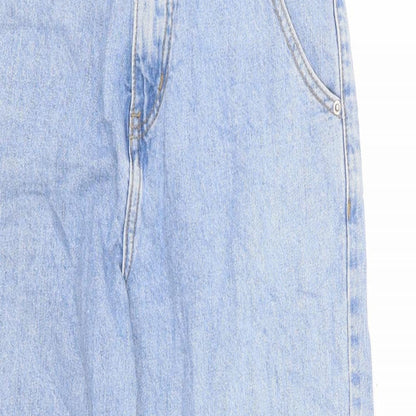 Womens UK Size M Preworn Regular Fit Cropped Blue Jeans