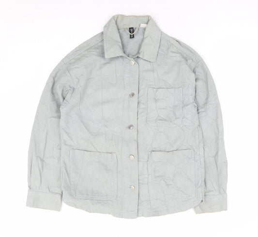 Divided by H&M Womens Green Jacket Size XS Button