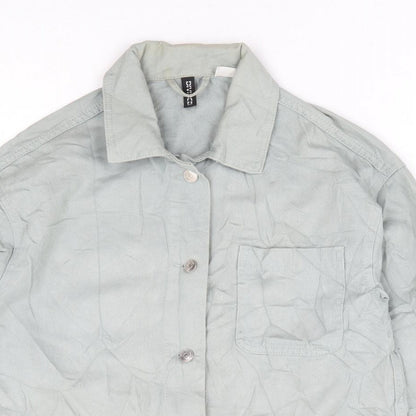 Divided by H&M Womens Green Jacket Size XS Button