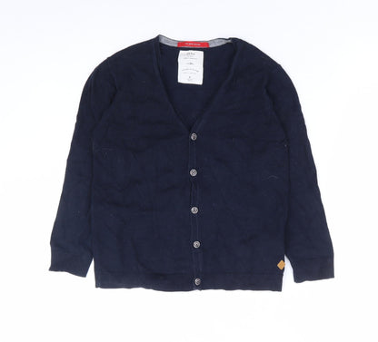 Womens UK Size 8 Zara Blue Cardigan Jumper