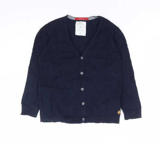 Womens UK Size 8 Zara Blue Cardigan Jumper