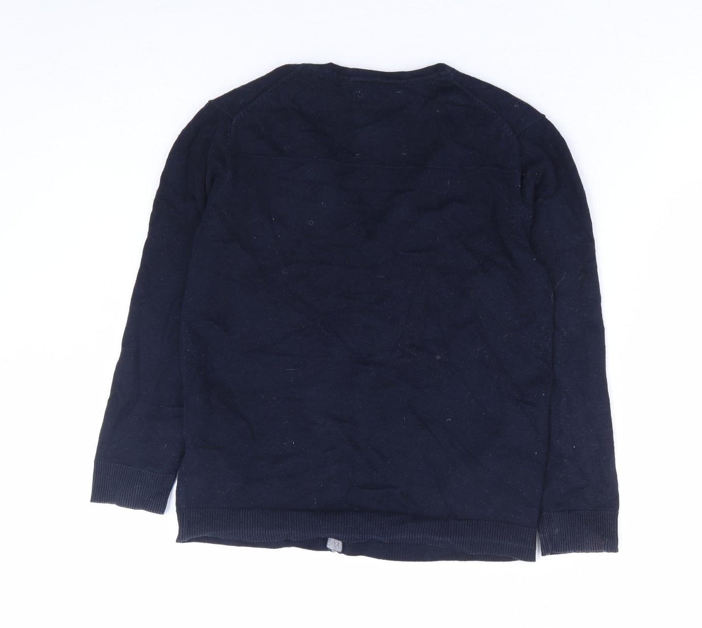 Womens UK Size 8 Zara Blue Cardigan Jumper