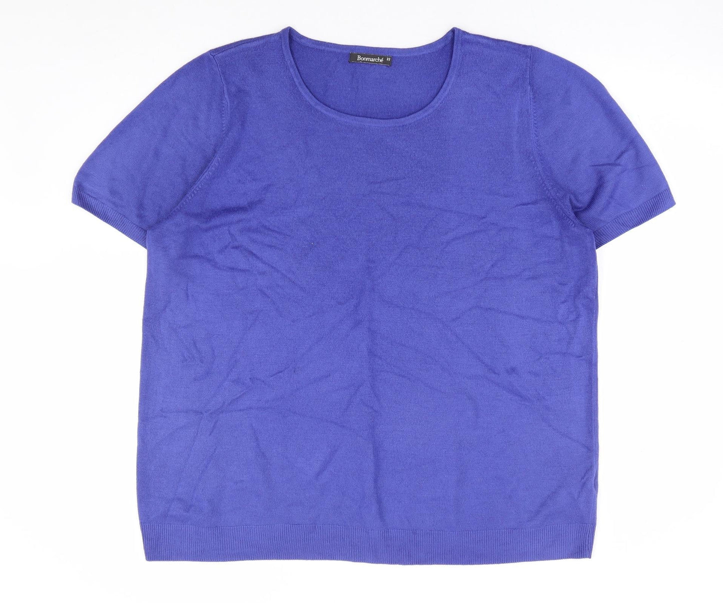 Womens UK Size 22 Bonmarché Blue Pullover Jumper