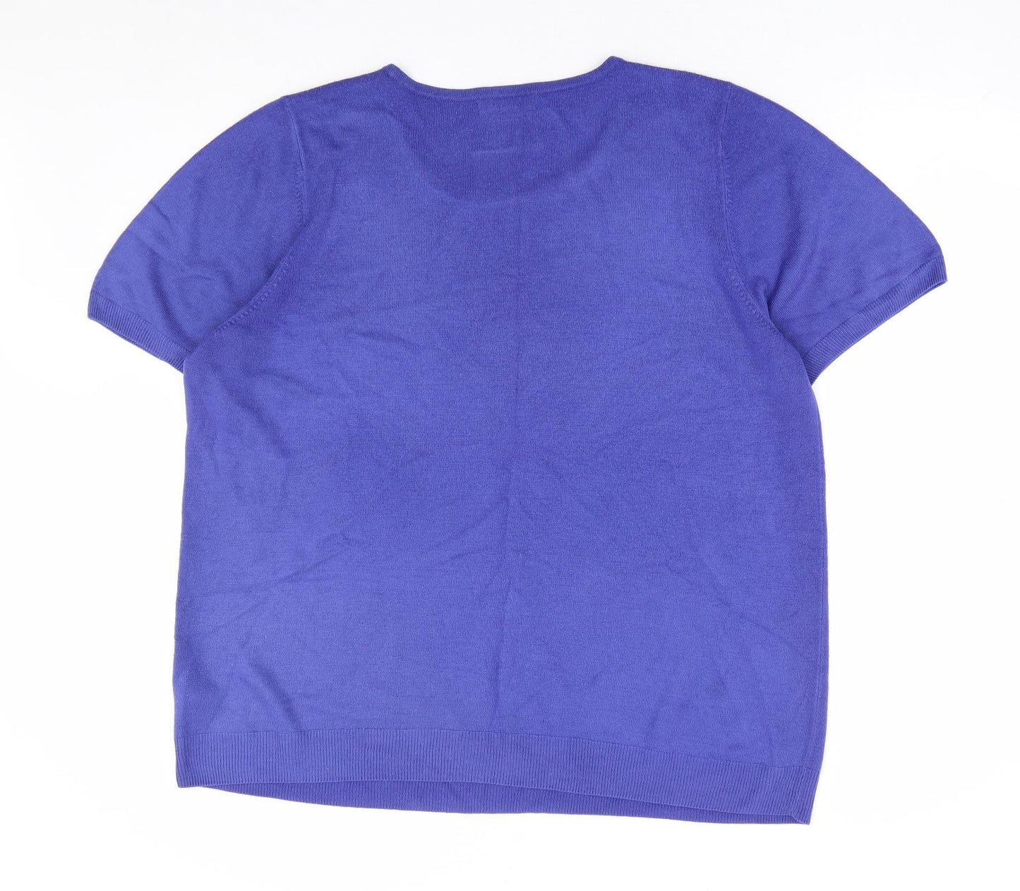 Womens UK Size 22 Bonmarché Blue Pullover Jumper